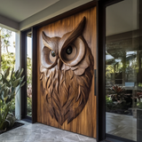 Orvion Sculpted Solid Wood Rectangular Double Doors - Timberustic Door