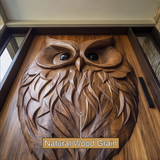 Orvion Sculpted Solid Wood Rectangular Double Doors - Timberustic Door