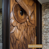 Orvion Sculpted Solid Wood Rectangular Double Doors - Timberustic Door