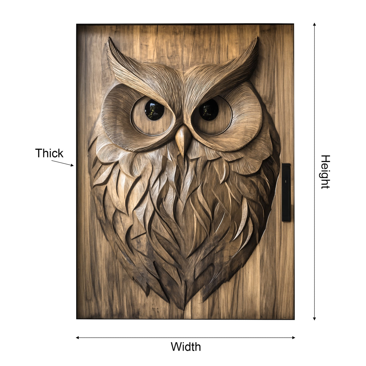 Orvion Sculpted Solid Wood Rectangular Double Doors - Timberustic Door