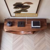 Oryndor Sculpted Solid Wood Console Table - Timberustic Console Table
