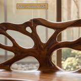 Oryndor Sculpted Solid Wood Outdoor Bench