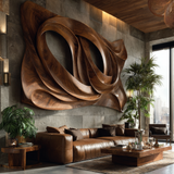 Orynthis Sculpted Solid Wood Wall Art