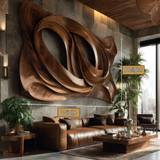 Orynthis Sculpted Solid Wood Wall Art