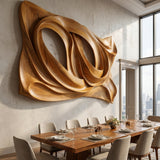 Orynthis Sculpted Solid Wood Wall Art