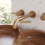 Petalara Handcrafted Solid Wood Flower Vessel Sink - Timberustic Vessel Sinks