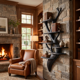 Petalwyn Handcrafted Solid Wood Tree-Inspired Bookshelf