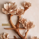 Petalwyn Handcrafted Solid Wood Tree-Inspired Bookshelf