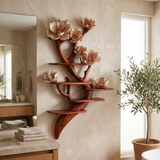 Petalwyn Handcrafted Solid Wood Tree-Inspired Bookshelf