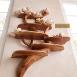 Petalwyn Handcrafted Solid Wood Tree-Inspired Bookshelf