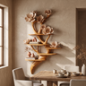 Petalwyn Handcrafted Solid Wood Tree-Inspired Bookshelf Teak - Timberustic Tree-Inspired Bookshelf