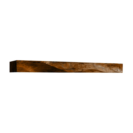 Ravaryn Handcrafted Solid Wood Fireplace Mantel Shelf Brown - Timberustic Fireplace Mantel Shelf