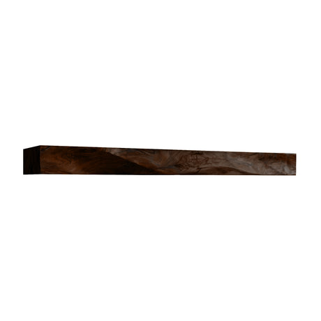 Ravaryn Handcrafted Solid Wood Fireplace Mantel Shelf Dark Walnut - Timberustic Fireplace Mantel Shelf