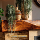 Ravaryn Handcrafted Solid Wood Fireplace Mantel Shelf - Timberustic Fireplace Mantel Shelf