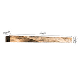 Ravaryn Handcrafted Solid Wood Fireplace Mantel Shelf - Timberustic Fireplace Mantel Shelf