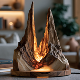 Ravaryn Sculpted Solid Wood Mountain Table Lamp SPA219329