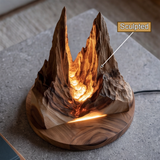 Ravaryn Sculpted Solid Wood Mountain Table Lamp SPA219329