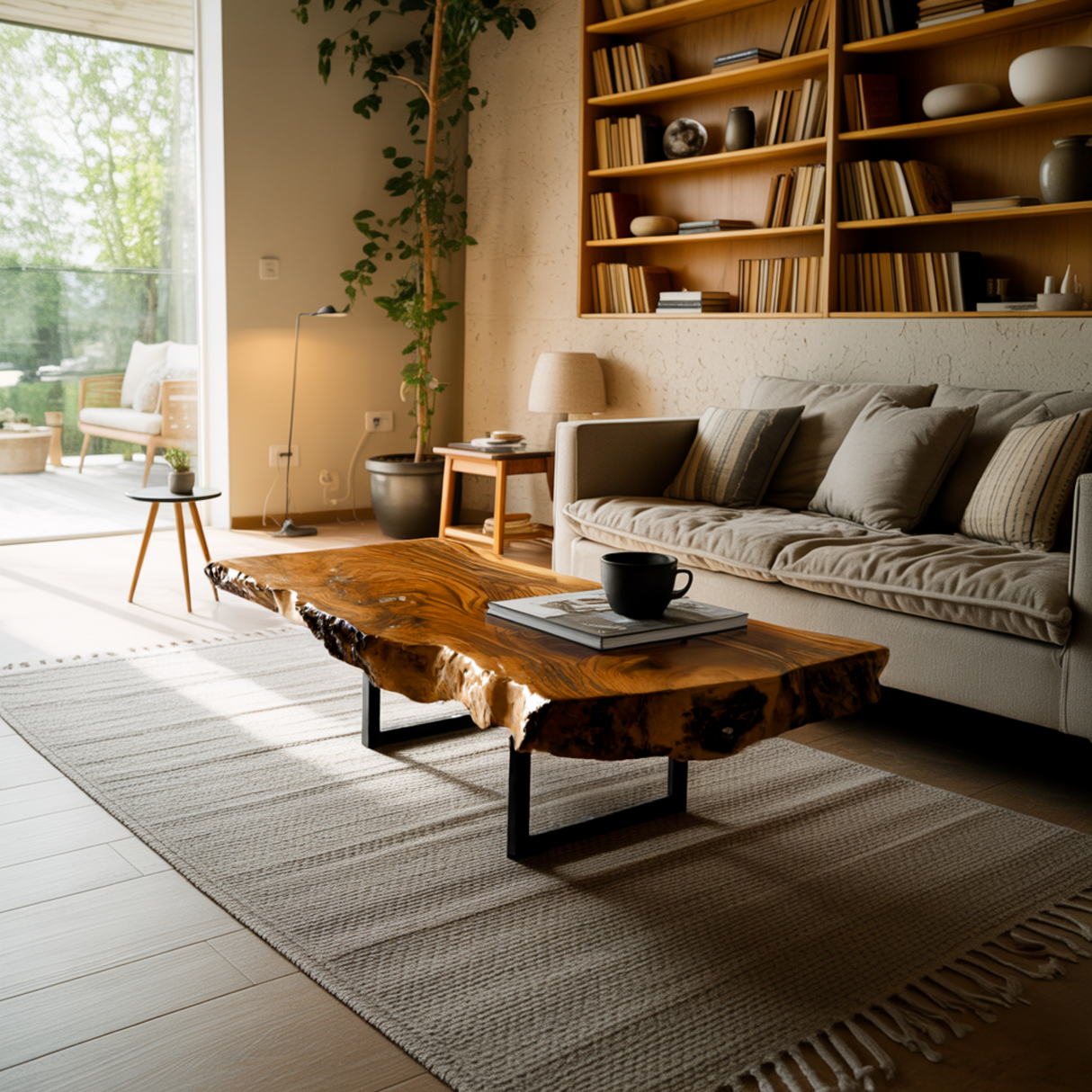 Ravelle Live Edge Solid Wood Coffee Table - Timberustic Coffee Table