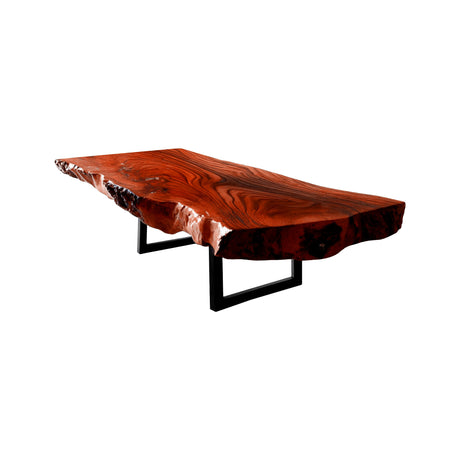 Ravelle Live Edge Solid Wood Coffee Table Mahogany - Timberustic Coffee Table
