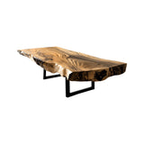 Ravelle Live Edge Solid Wood Coffee Table Natural Oak - Timberustic Coffee Table