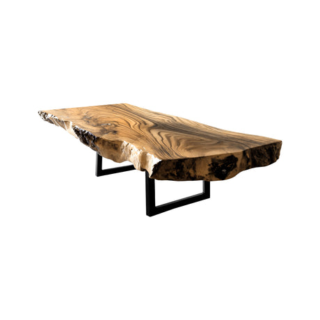Ravelle Live Edge Solid Wood Coffee Table Natural Oak - Timberustic Coffee Table