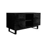 Ravelle Sculpted Freestanding Solid Wood Bathroom Vanity with Drawers Black - Timberustic Freestanding Bathroom Vanity with Drawers