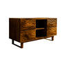 Ravelle Sculpted Freestanding Solid Wood Bathroom Vanity with Drawers Brown - Timberustic Freestanding Bathroom Vanity with Drawers