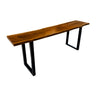 Ravello Live Edge Solid Wood Bar Table Brown - Timberustic Bar Table