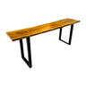 Ravello Live Edge Solid Wood Bar Table Teak - Timberustic Bar Table