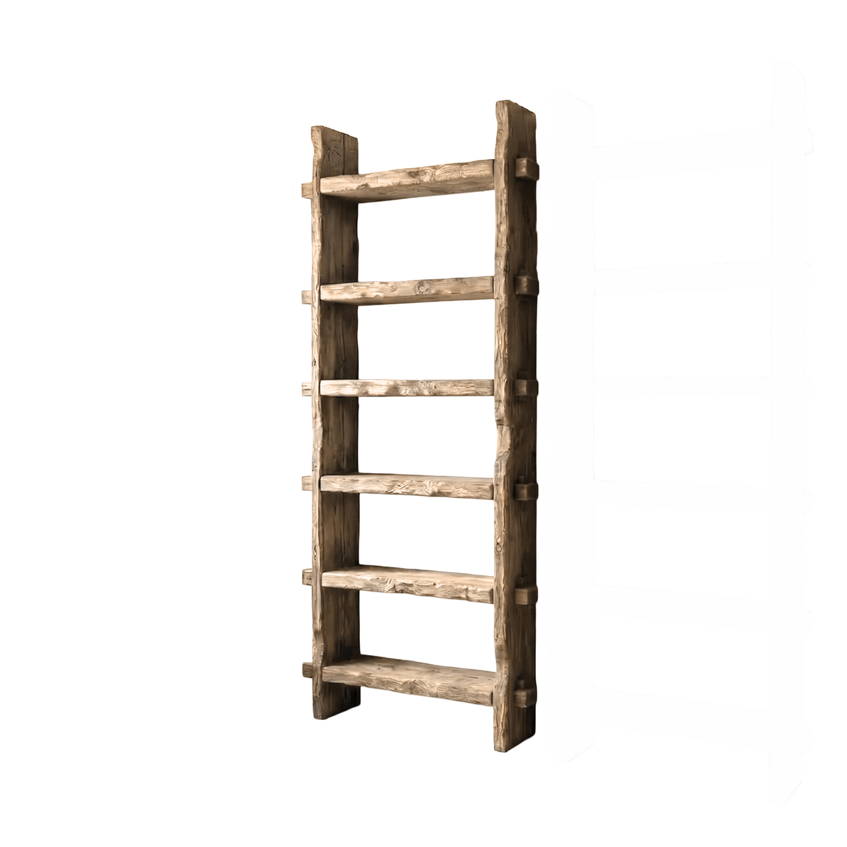 Handcrafted Solid Wood Shelf Bookcase 80"H × 30"W × 10"D - Timberustic