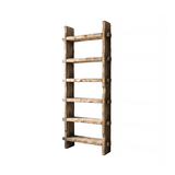 Handcrafted Solid Wood Shelf Bookcase 80"H × 30"W × 10"D - Timberustic