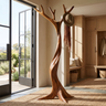 Ravenhollow Handcrafted Sculpted Solid Wood Tree Coat Rack - Timberustic Tree Coat Rack