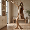 Ravenhollow Handcrafted Sculpted Solid Wood Tree Coat Rack - Timberustic Tree Coat Rack