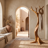 Ravenhollow Handcrafted Sculpted Solid Wood Tree Coat Rack - Timberustic Tree Coat Rack