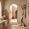 Ravenhollow Handcrafted Sculpted Solid Wood Tree Coat Rack - Timberustic Tree Coat Rack