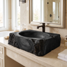 Ravenmoor Handcrafted Solid Wood Rustic Block Vessel Sink