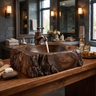 Ravenmoor Handcrafted Solid Wood Rustic Block Vessel Sink