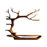 Ravenn Tree Branch Live Edge Solid Wood TV Console Brown - Timberustic TV Console with Tree Shelf