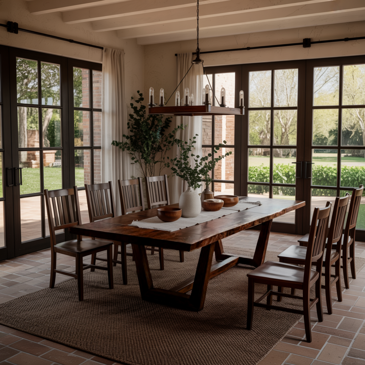 Ravennor Live Edge Solid Wood Dining Table