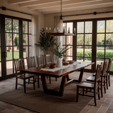 Ravennor Live Edge Solid Wood Dining Table