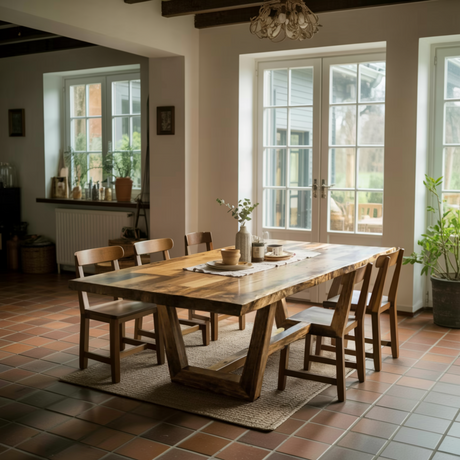Ravennor Live Edge Solid Wood Dining Table