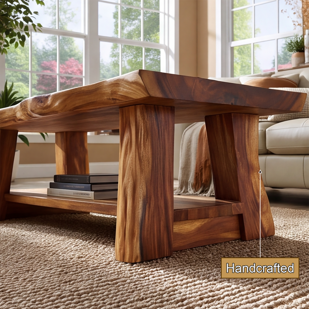 Ravenoak Live Edge Solid Wood Coffee Table SPA983895 - Timberustic Coffee Table