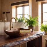 Ravenoak Live Edge Solid Wood Freestanding Bathroom Vanity with Drawers