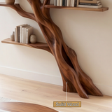 Ravenshade Handcrafted Solid Wood Tree Bookshelf