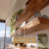 Raventra Live Edge Solid Wood Floating Shelf SPA293488 - Timberustic Floating Shelf