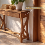Ravethorn Sculpted Solid Wood Console Table SPA245325