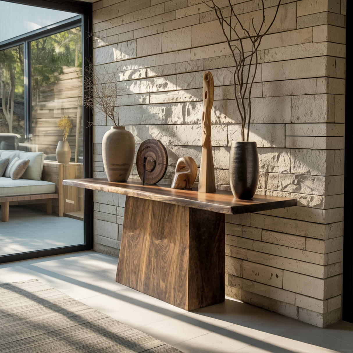 Ravine Edge II Solid Wood Console Table