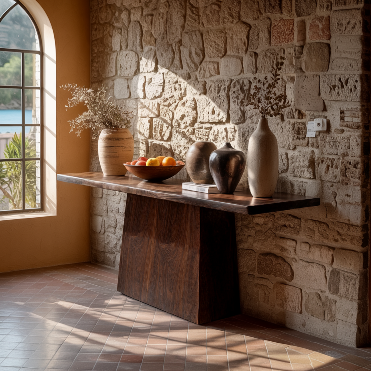 Ravine Edge II Solid Wood Console Table