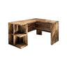 Ravon Solid Wood L-Shape Desk with Drawers