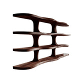 Ravora Live Edge Solid Wood Floating Kitchen Shelf Dark Walnut - Timberustic Floating Kitchen Shelf